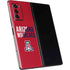 University of Arizona Wildcats Logo Split Red Galaxy Z Fold2 5G Skin