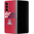 University of Arizona Wildcats Logo Split Red Galaxy Z Fold4 5G Skin