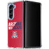 University of Arizona Wildcats Logo Split Red Galaxy Z Fold5 5G Clear Case