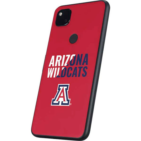 University of Arizona Wildcats Logo Split Red Google Pixel 4a Skin