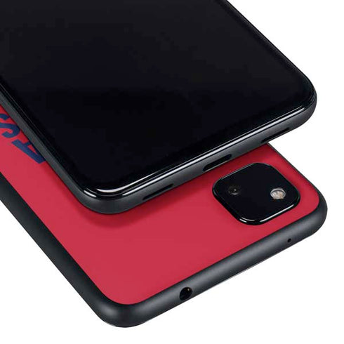 University of Arizona Wildcats Logo Split Red Google Pixel 4a Skin