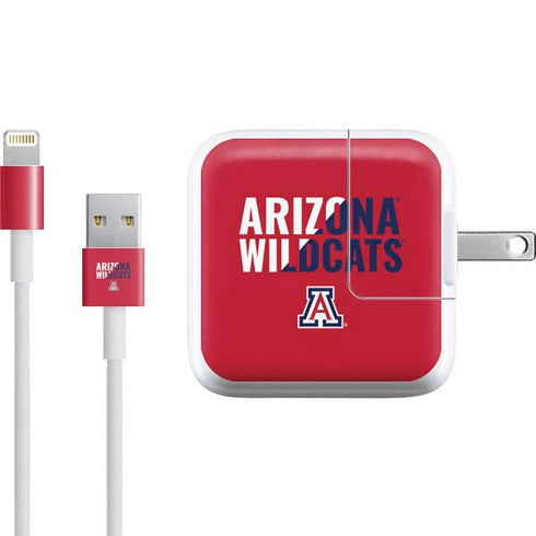 University of Arizona Wildcats Logo Split Red iPad Charger (10W USB) Skin