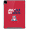 University of Arizona Wildcats Logo Split Red iPad Pro 12.9in (2020) Clear Case