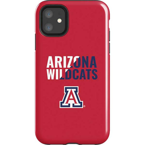 University of Arizona Wildcats Logo Split Red iPhone 11 Impact Case