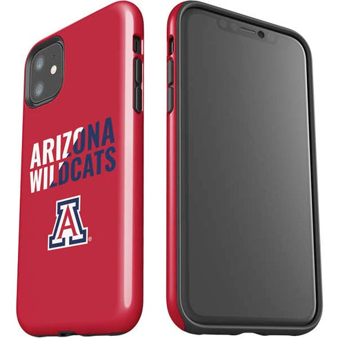 University of Arizona Wildcats Logo Split Red iPhone 11 Impact Case