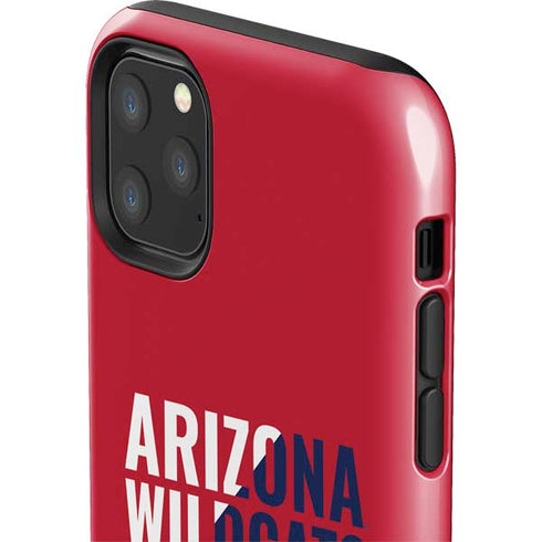 University of Arizona Wildcats Logo Split Red iPhone 11 Pro Max Impact Case