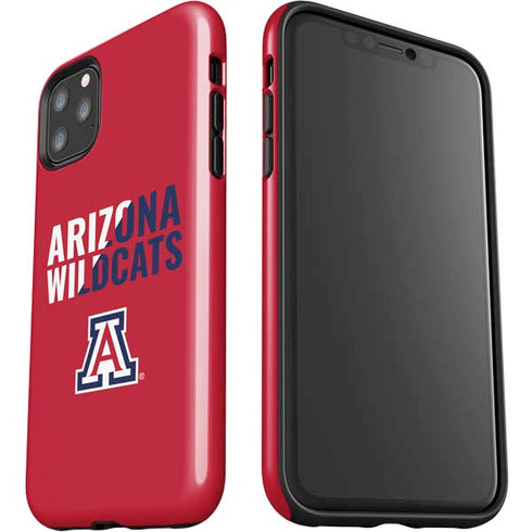 University of Arizona Wildcats Logo Split Red iPhone 11 Pro Max Impact Case