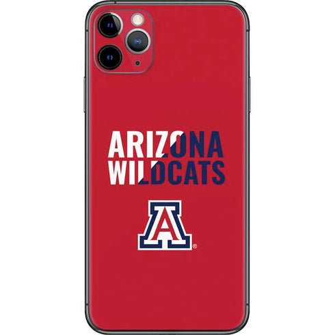 University of Arizona Wildcats Logo Split Red iPhone 11 Pro Max Skin