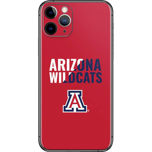 University of Arizona Wildcats Logo Split Red iPhone 11 Pro Skin