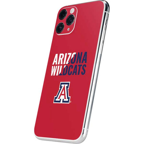 University of Arizona Wildcats Logo Split Red iPhone 11 Pro Skin