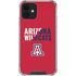 University of Arizona Wildcats Logo Split Red iPhone 12 Clear Case