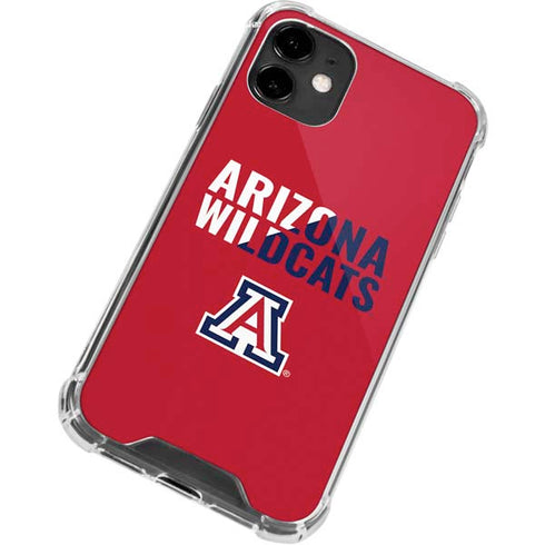 University of Arizona Wildcats Logo Split Red iPhone 12 Clear Case