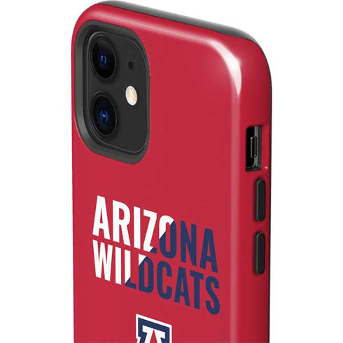 University of Arizona Wildcats Logo Split Red iPhone 12 Impact Case