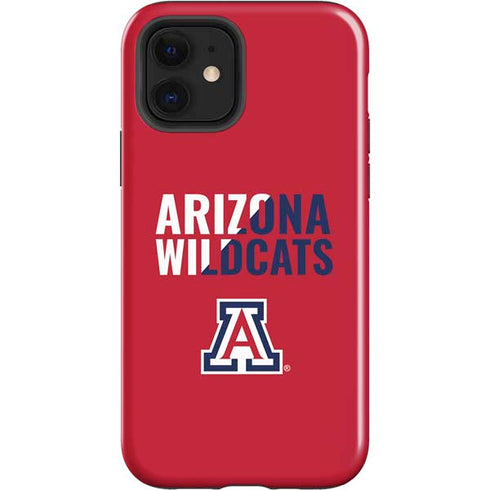 University of Arizona Wildcats Logo Split Red iPhone 12 Impact Case