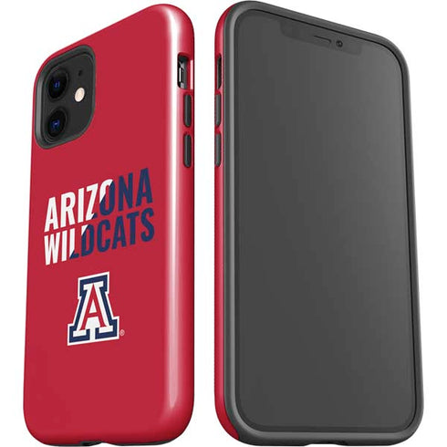 University of Arizona Wildcats Logo Split Red iPhone 12 Impact Case