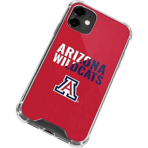 University of Arizona Wildcats Logo Split Red iPhone 12 Mini Clear Case