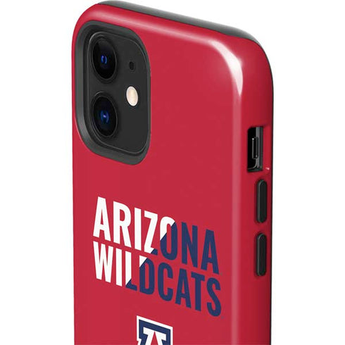 University of Arizona Wildcats Logo Split Red iPhone 12 Mini Impact Case
