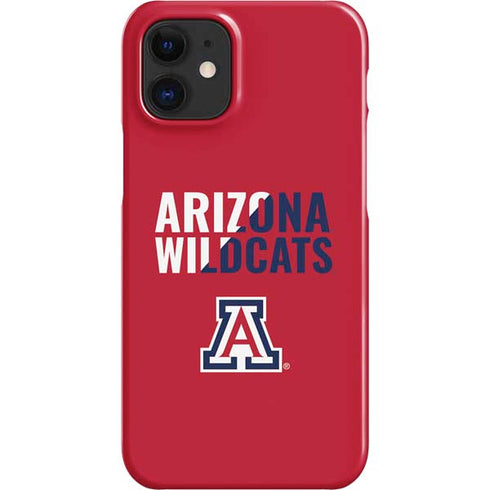 University of Arizona Wildcats Logo Split Red iPhone 12 Mini Lite Case