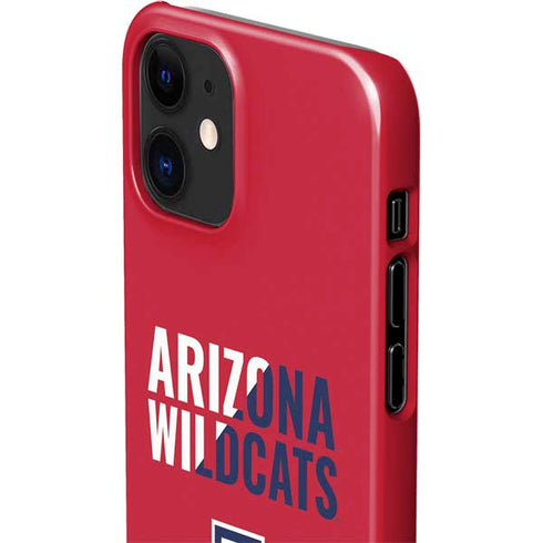 University of Arizona Wildcats Logo Split Red iPhone 12 Mini Lite Case