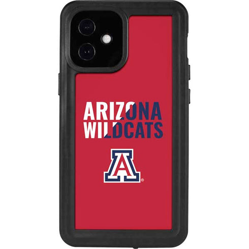 University of Arizona Wildcats Logo Split Red iPhone 12 Mini Waterproof Case