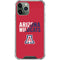University of Arizona Wildcats Logo Split Red iPhone 12 Pro Clear Case