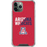 University of Arizona Wildcats Logo Split Red iPhone 12 Pro Clear Case