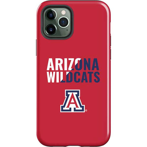 University of Arizona Wildcats Logo Split Red iPhone 12 Pro Impact Case