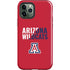 University of Arizona Wildcats Logo Split Red iPhone 12 Pro Impact Case
