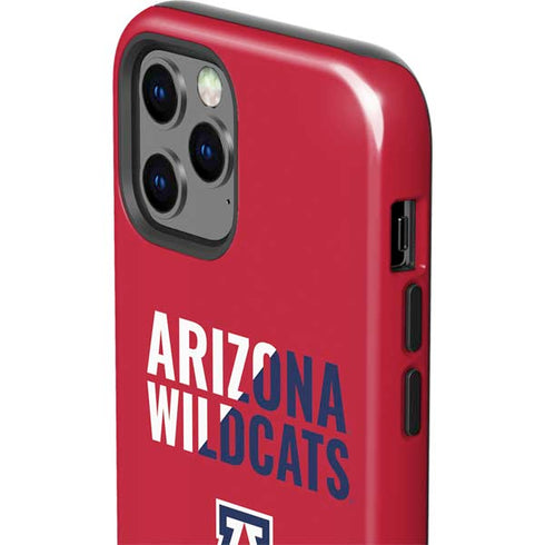 University of Arizona Wildcats Logo Split Red iPhone 12 Pro Impact Case