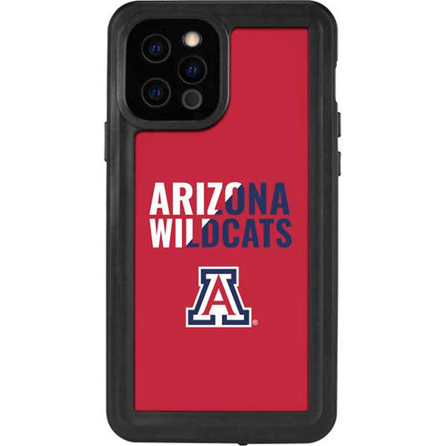 University of Arizona Wildcats Logo Split Red iPhone 12 Pro Waterproof Case