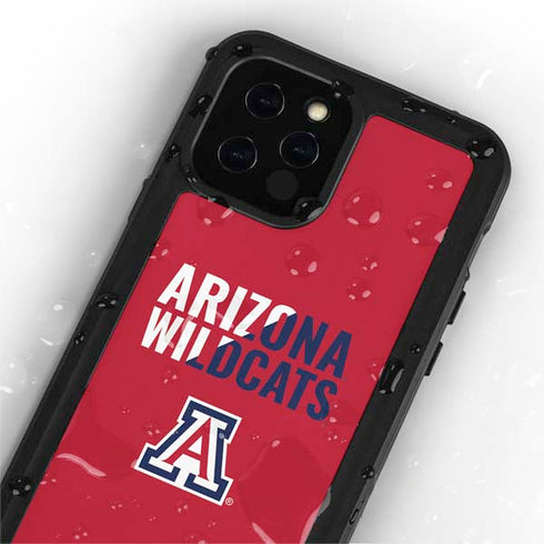 University of Arizona Wildcats Logo Split Red iPhone 12 Pro Waterproof Case