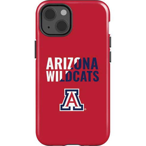 University of Arizona Wildcats Logo Split Red iPhone 13 Impact Case
