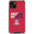 University of Arizona Wildcats Logo Split Red iPhone 13 Mini Clear Case