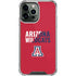 University of Arizona Wildcats Logo Split Red iPhone 13 Pro Max Clear Case
