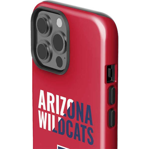 University of Arizona Wildcats Logo Split Red iPhone 13 Pro Max Impact Case