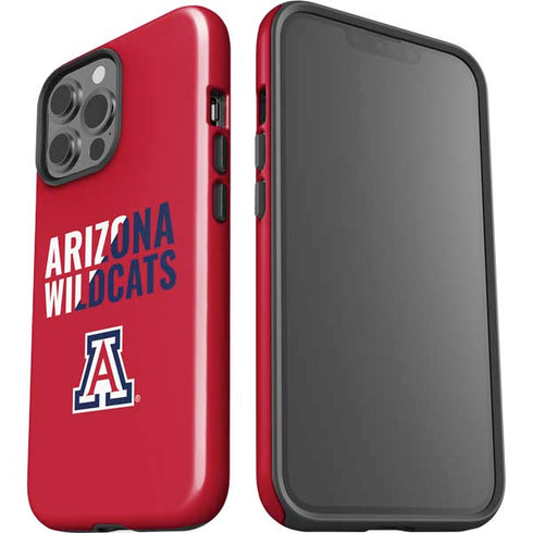 University of Arizona Wildcats Logo Split Red iPhone 13 Pro Max Impact Case