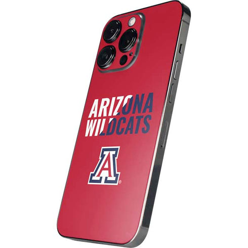 University of Arizona Wildcats Logo Split Red iPhone 13 Pro Max Skin