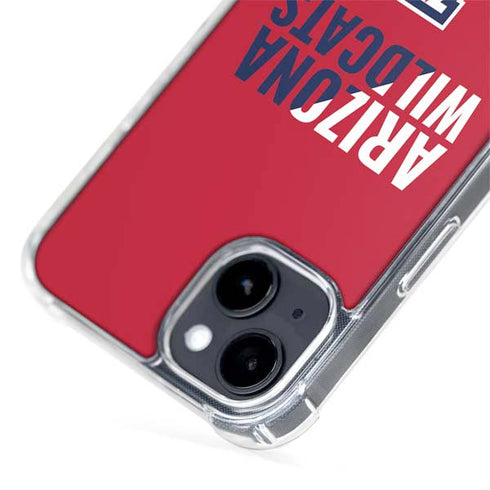 University of Arizona Wildcats Logo Split Red iPhone 14 MagSafe Case