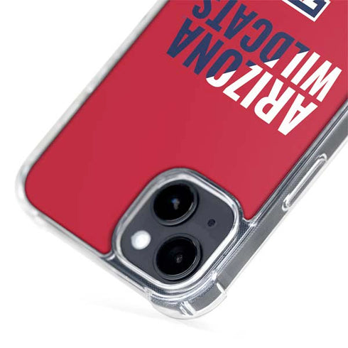 University of Arizona Wildcats Logo Split Red iPhone 14 Plus MagSafe Case