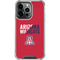 University of Arizona Wildcats Logo Split Red iPhone 14 Pro Clear Case