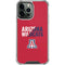 University of Arizona Wildcats Logo Split Red iPhone 14 Pro Max Clear Case