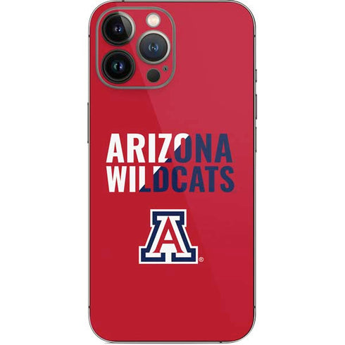 University of Arizona Wildcats Logo Split Red iPhone 14 Pro Max Skin