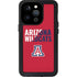 University of Arizona Wildcats Logo Split Red iPhone 14 Pro Waterproof Case