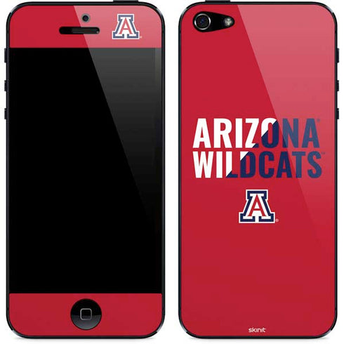 University of Arizona Wildcats Logo Split Red iPhone 5/5s/5SE Skin