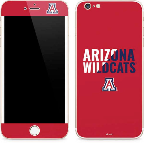 University of Arizona Wildcats Logo Split Red iPhone 6/6s Plus Skin