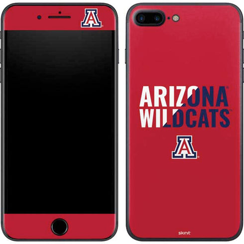 University of Arizona Wildcats Logo Split Red iPhone 8 Plus Skin