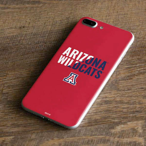 University of Arizona Wildcats Logo Split Red iPhone 8 Plus Skin