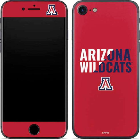 University of Arizona Wildcats Logo Split Red iPhone 8 Skin