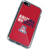 University of Arizona Wildcats Logo Split Red iPhone SE (2nd & 3rd Gen) Clear Case