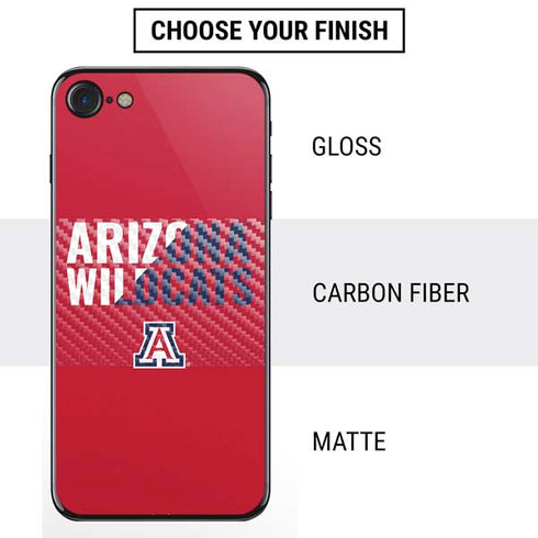 University of Arizona Wildcats Logo Split Red iPhone SE (2nd & 3rd Gen) Skin